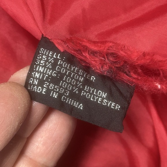 Vintage Members Only Jacket Mens 42 Red Bomber Classic Racer Jacket 80s *SPOTS - Picture 14 of 16